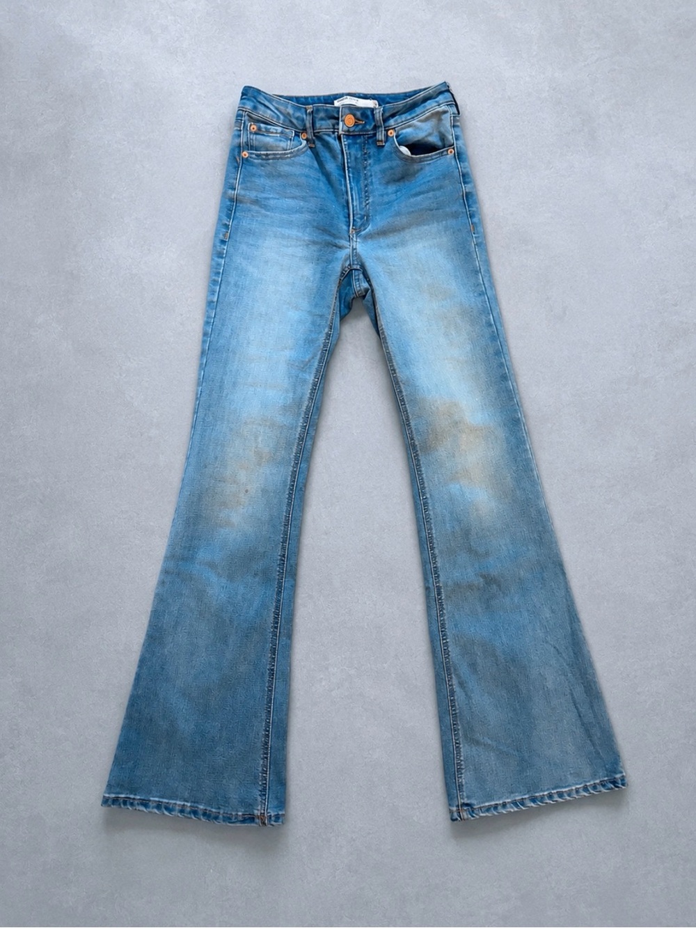 Garage Light Blue Flare Jeans